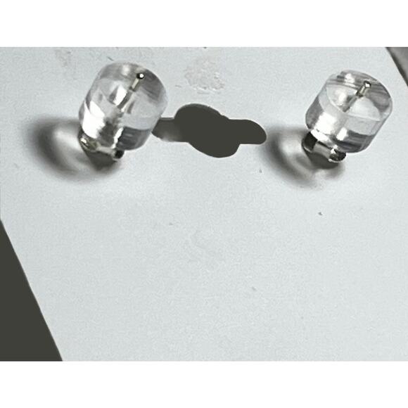 NEW Giani Bernini CZ Sterling Silver 925 STUD EARRINGS 1/4” Cubic Zirconia Macys - Picture 5 of 5